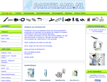 Tablet Screenshot of partsland.nl